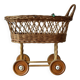 Old dolls pram - wooden wheels
