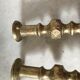 Pair of solid brass candlesticks