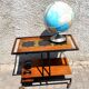 Vintage cast iron plastic globe lamp HERCULES by Stauffacher Italy