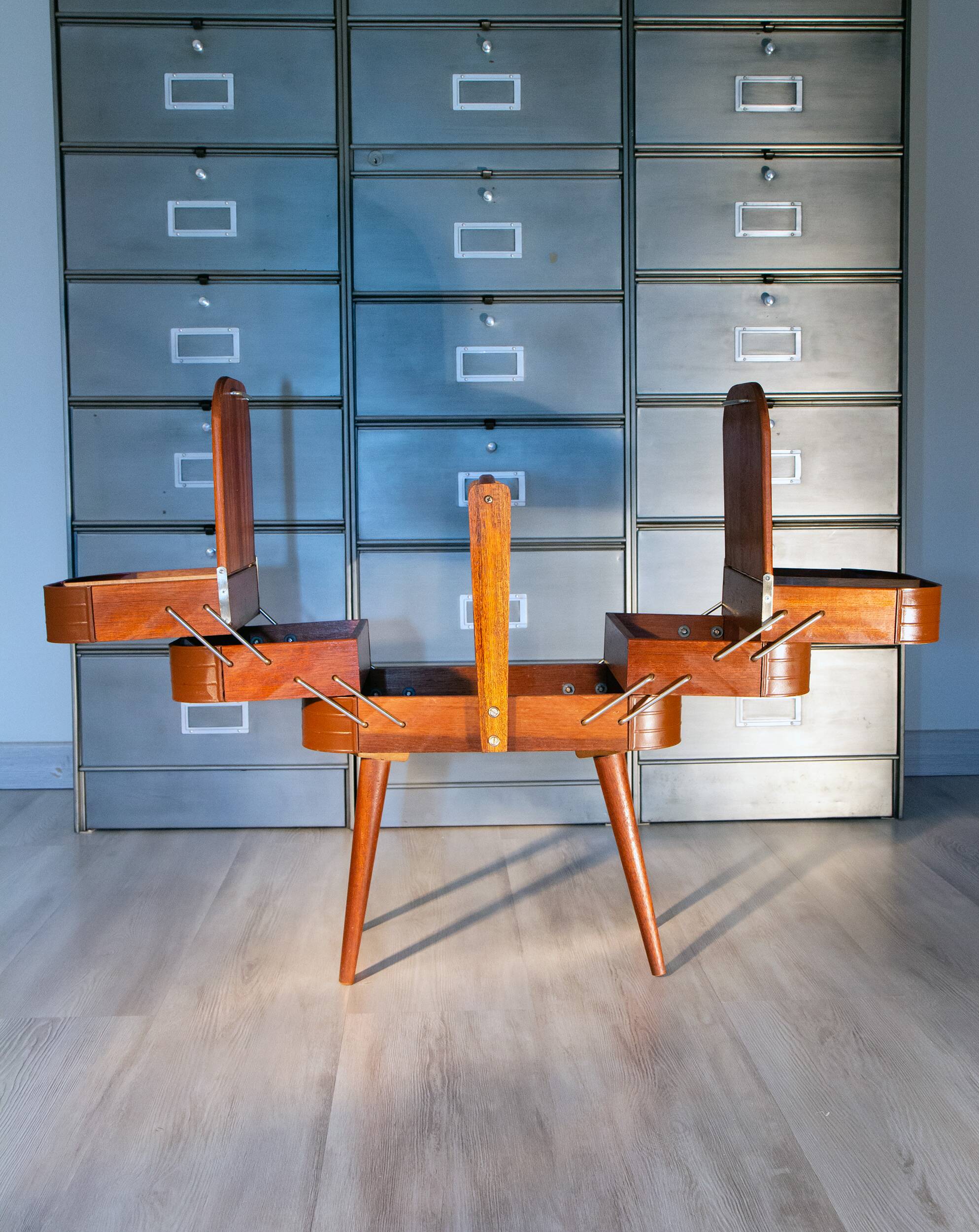 Worker, 1950s work box, teak and bakelite