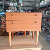 Scandinavian and vintage bedside table