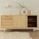 Light Wooden Sideboard, 1950s