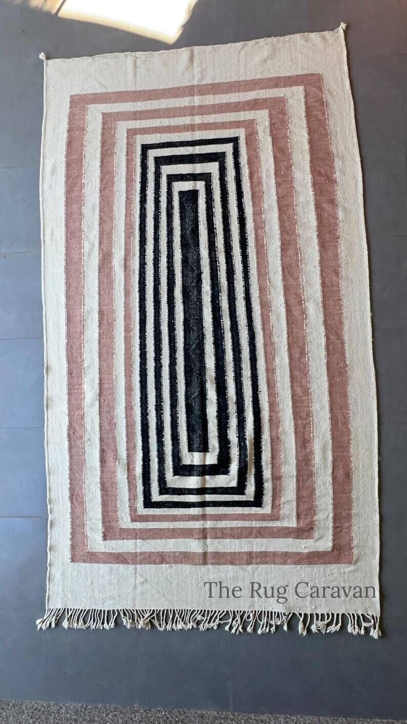 Flat Weave Moroccan Rug Geometric Berber 150/250cm