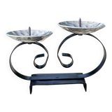Candlestick for two candles in the mid-century modern style, Belgium, 1960s.