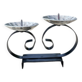 Chandelier pour deux bougies dans le style moderne du milieu du siècle, Belgique, années 1960.