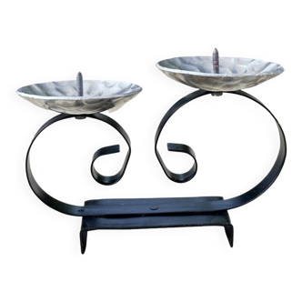 Candlestick for two candles in the mid-century modern style, Belgium, 1960s.