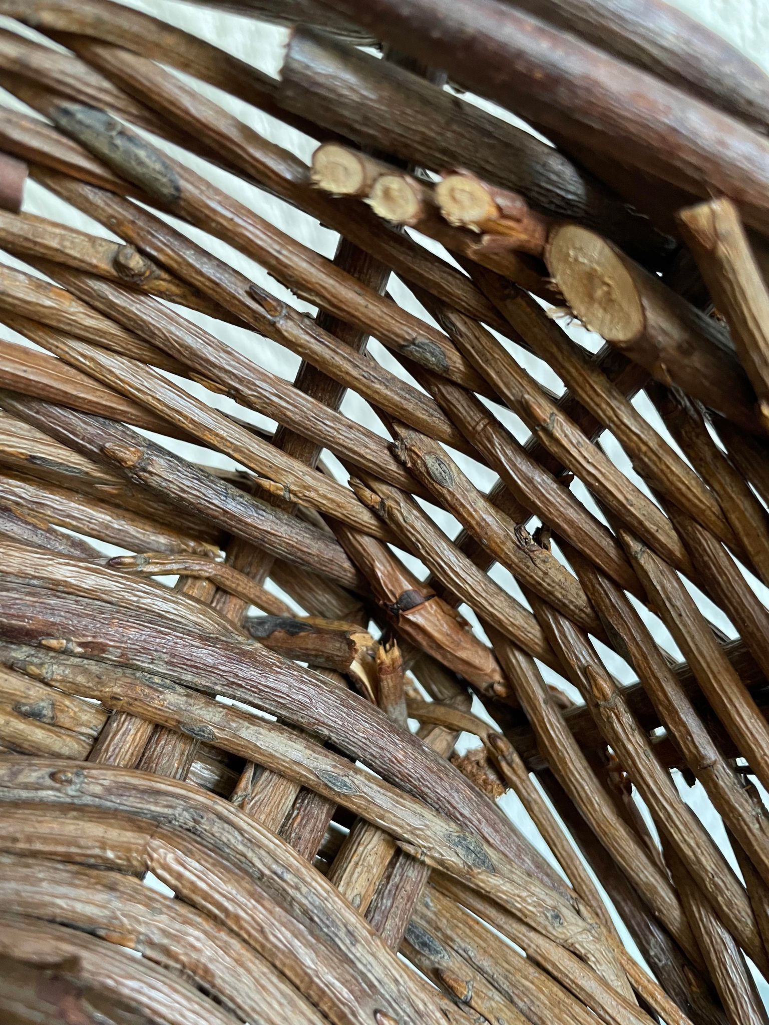 Panier osier rond