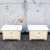 Tables de chevet Pierre Cardin Paris 1970