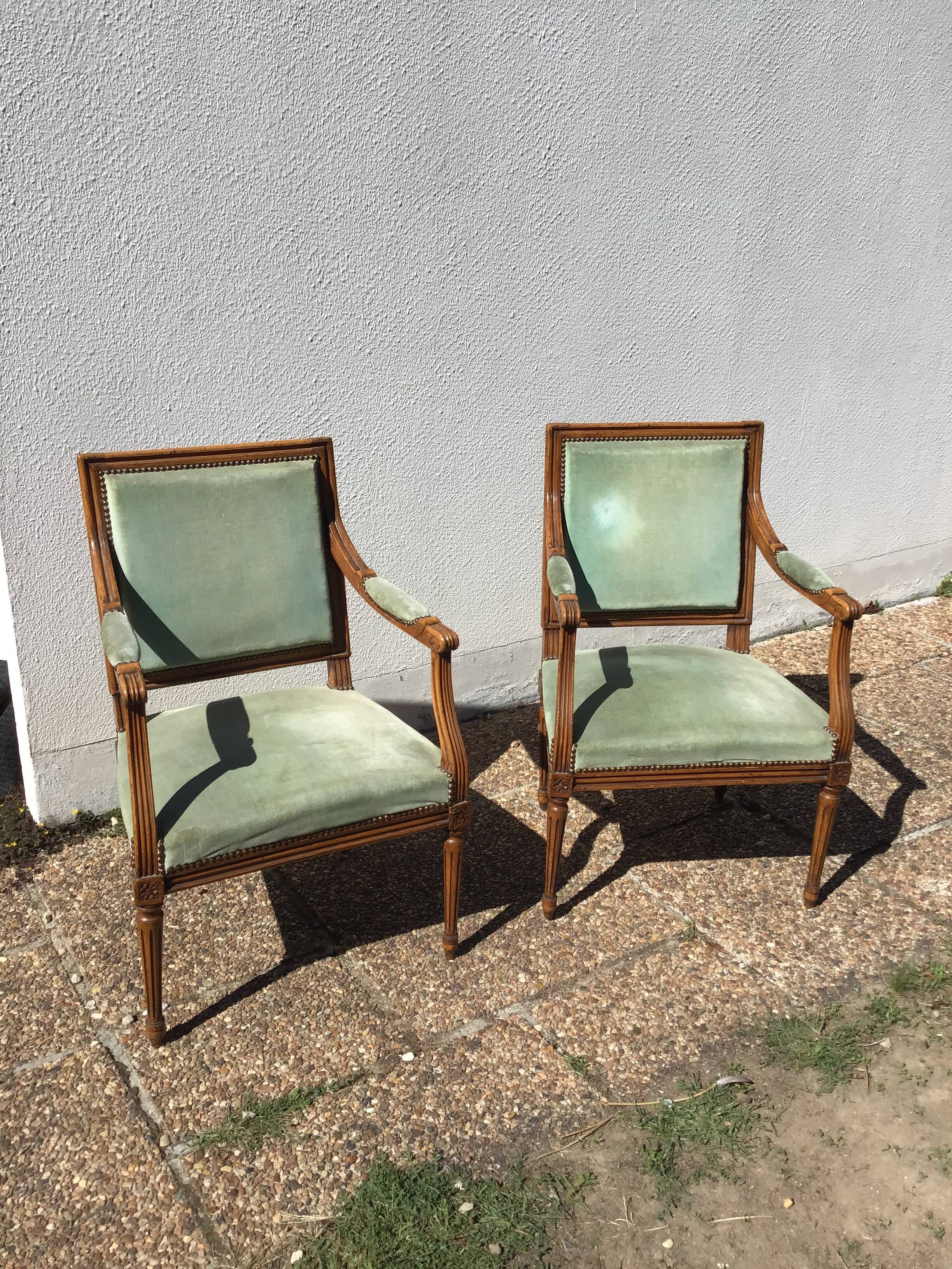 Pair of armchairs
