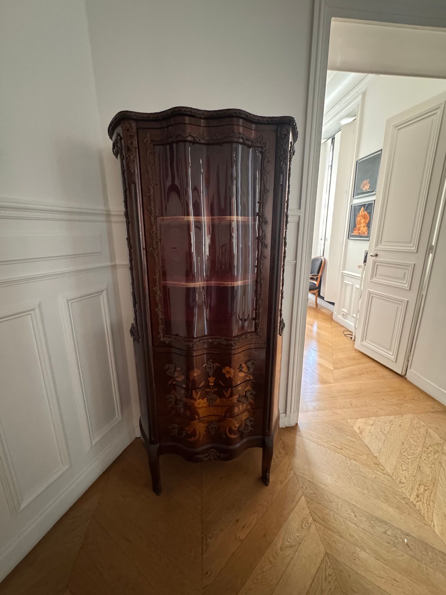 Antique Napoleon III display cabinet