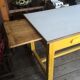 Yellow kitchen table