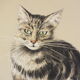 Basile Titoff - Large Signed Lithograph - Elf Cat