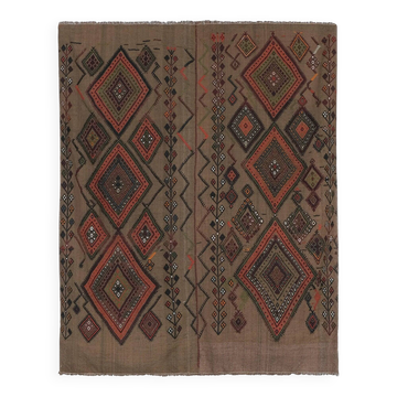 Tapis Kilim turc vintage tissé main