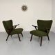 Lot de 2 fauteuils à oreilles « wing chair » design scandinave an 60