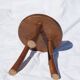 Old rustic milking stool