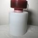 white glass lamp and wine lily. vintage 60/70. Very good condition.