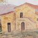 Tuscan landscape by R. Morelli, oil on canvas, late 20th century