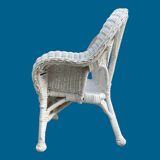 Vintage rattan children's bench
