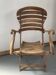 Antique wooden folding chair
