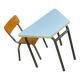 Ensemble bureau et chaise écolier Mullca