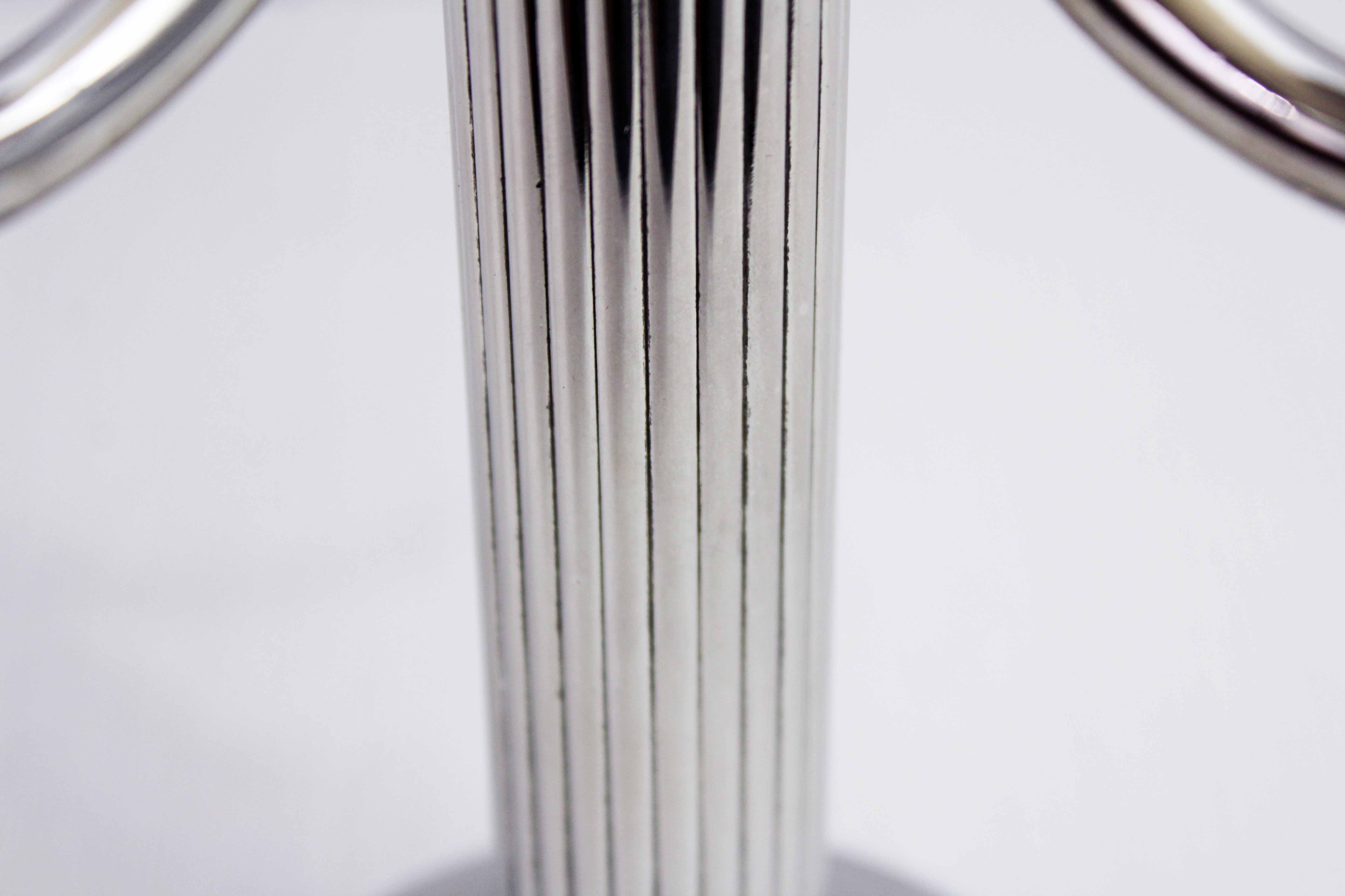 Silver metal candlestick