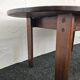 Stained Solid Larch Dining Table for Six by Mária Szedleczky, 1970s