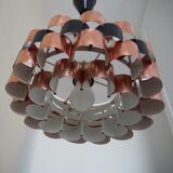 Suspension lamp from the 1960s – 1970s in copper and black metal