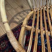 Pair of vintage rattan armchairs – 60s/70s design