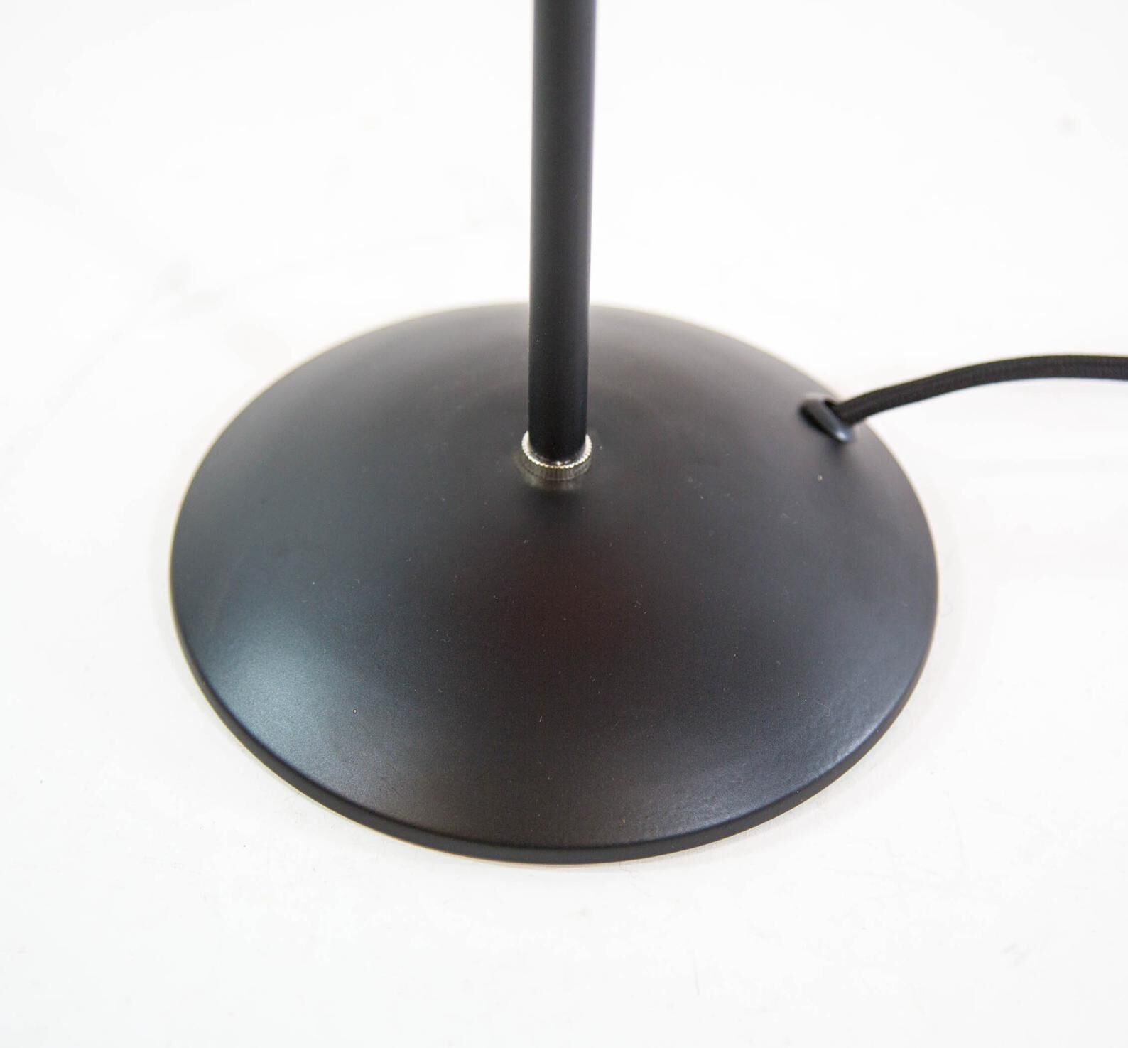 Vintage Dutch designer black mushroom lamp from the 80s
