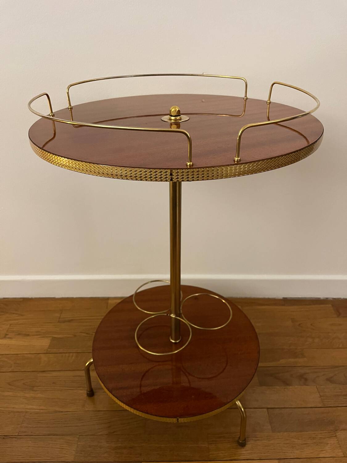 Vintage 70s Pedestal Table / Bar Furniture