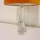 Mid-century crystal glass table lamp by Vicke Lindstrand Kosta, Sweden.