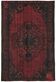 Overdyed Wool Vintage Handmade Carved Rug 169 cm x 288 cm