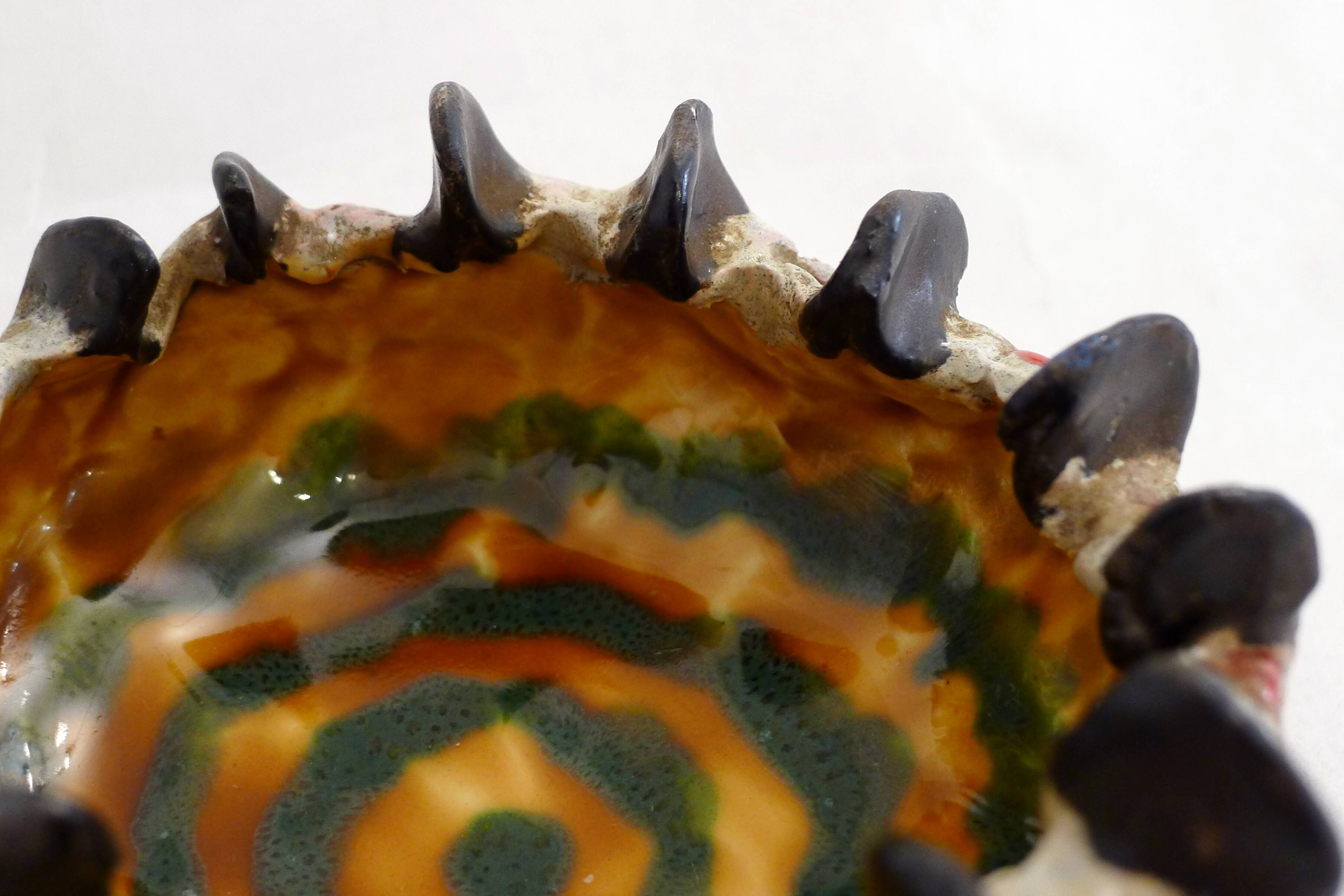 Organic barbotine ashtray and pocket tray