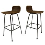 Set of 4 vintage bar stools Dirk van Sliedregt Rohe Noordwolde 1960's