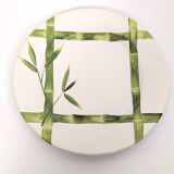 Set of 12 "bamboo" dessert plates