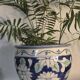 Blue flowerpot