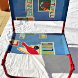 Folding beach chair of tejido in cotton