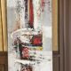 Contemporary abstract painting – danta “the narrow column iii” – 100x30 cm