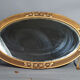 Old mirror frame Art Deco wood & gilded stucco 54x32,5 cm SB