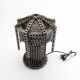 Unique metal chain table lamp, Sweden, 2000s