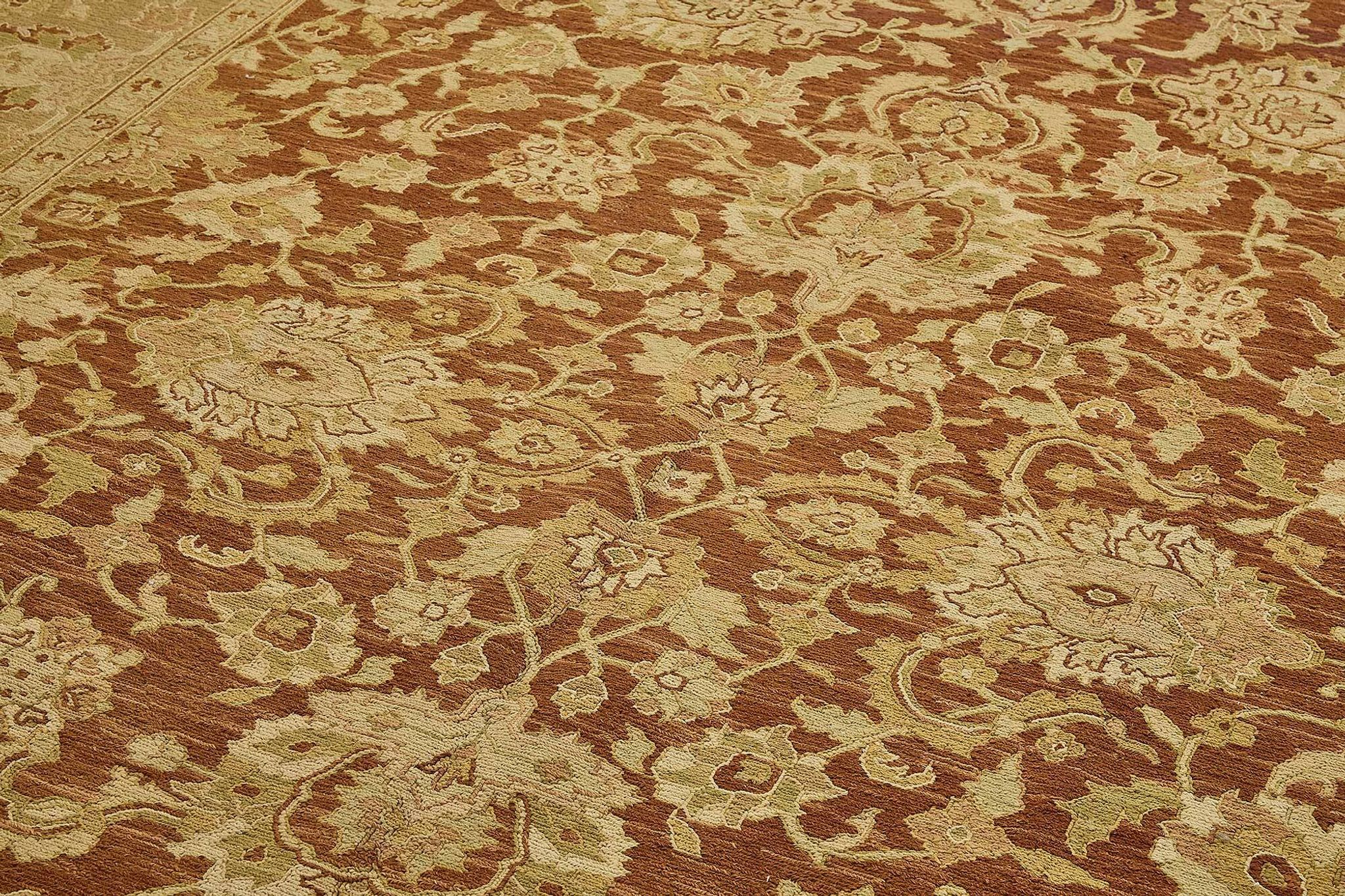Turkish Handknotted Wool Oushak Rug 268 cm x 358 cm