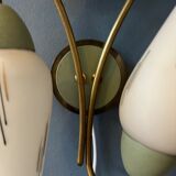 Opal glass wall lamp