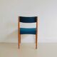 Ensemble de 4 chaises en teck bleu par Aksel Bender