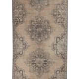 Vintage Turkish rug from Oushak, hand-woven 115x383 cm