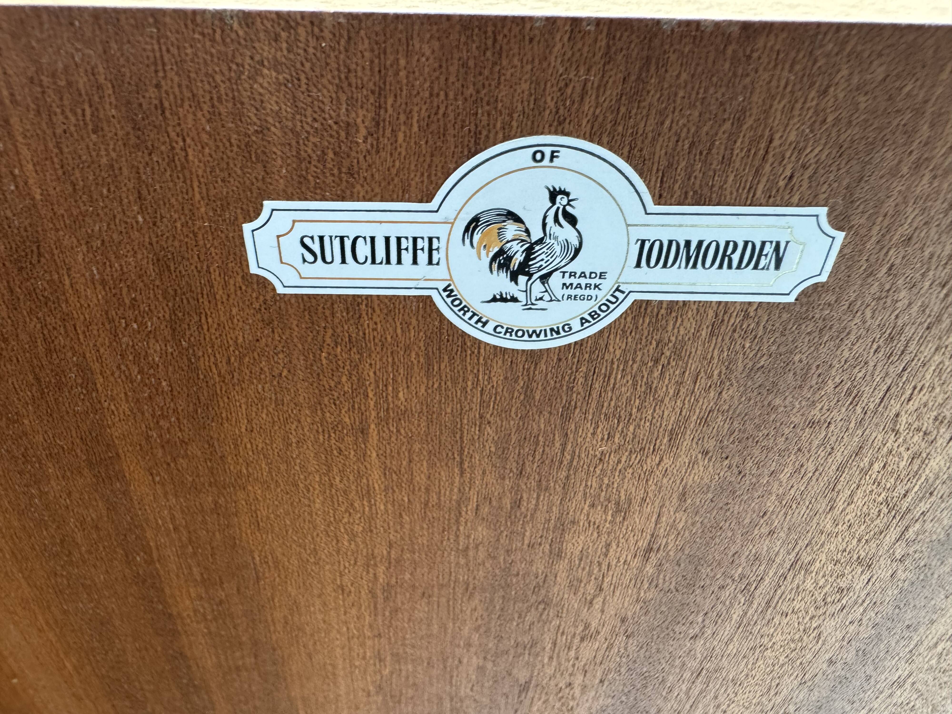 Unique designer sideboard from the 1960s  by Sutcliffe Todmorden.