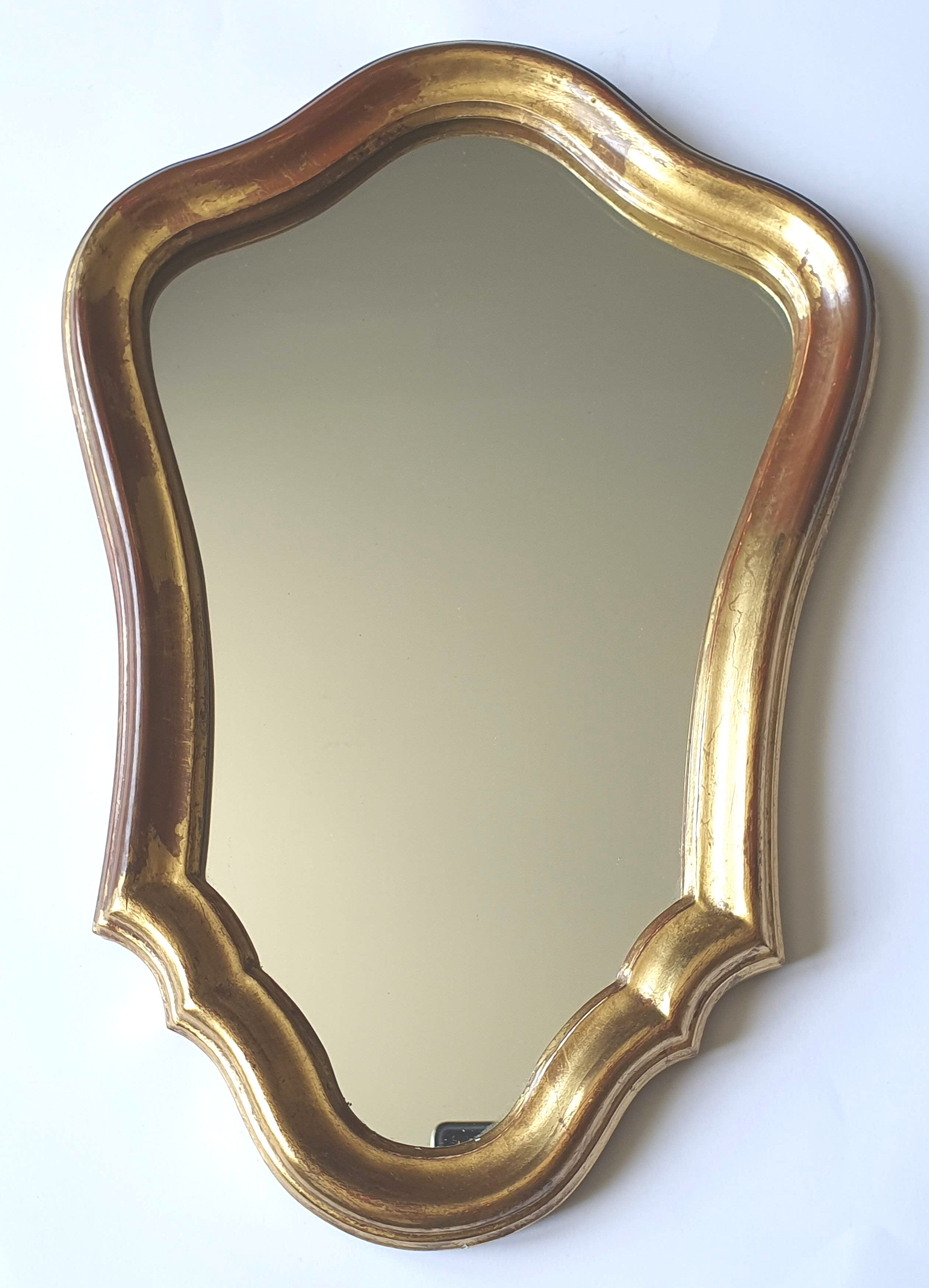 Gilded wooden mirror 41 cm