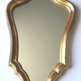 Gilded wooden mirror 41 cm