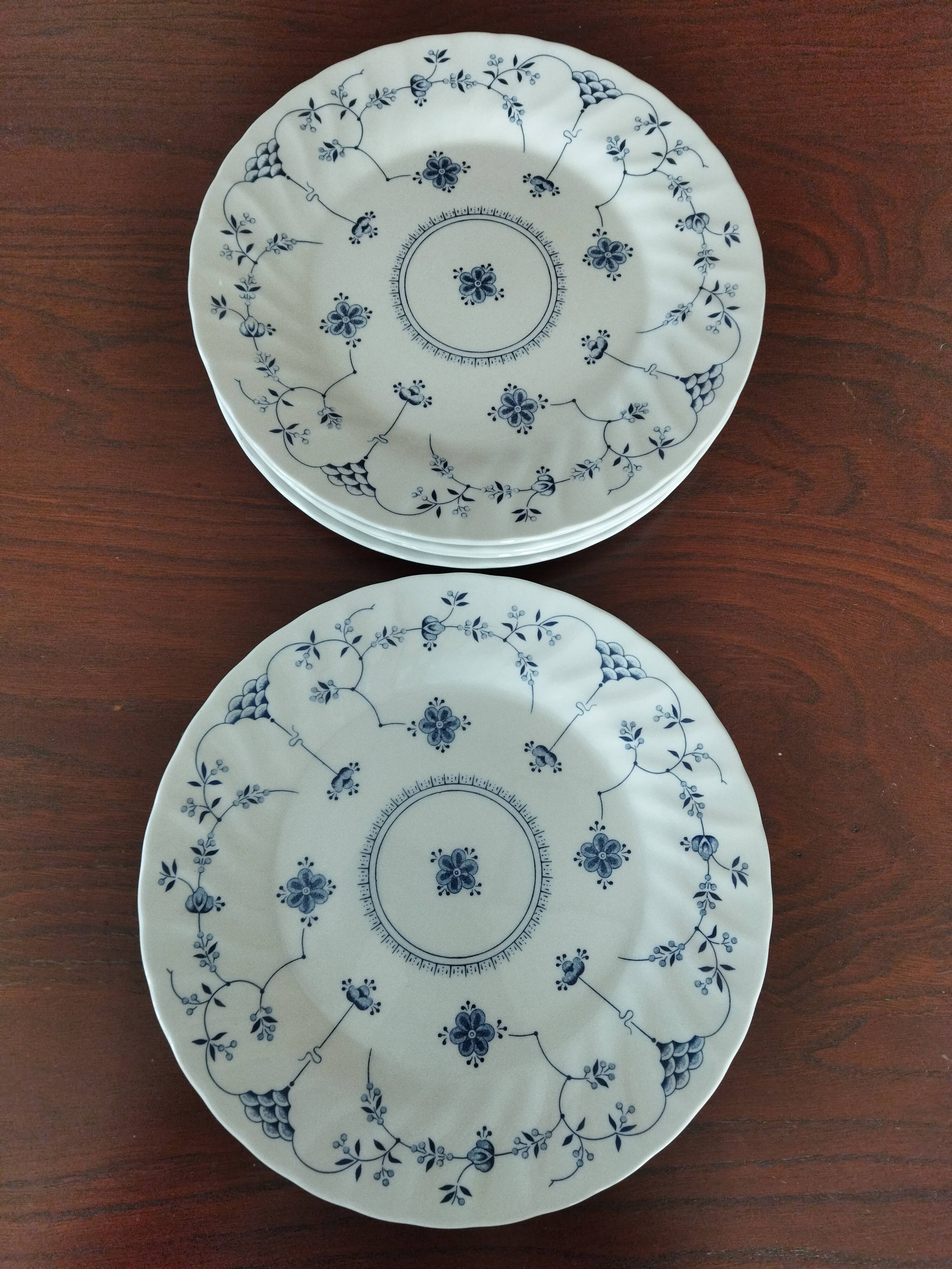 6 English dinner plates, Scandinavian decor