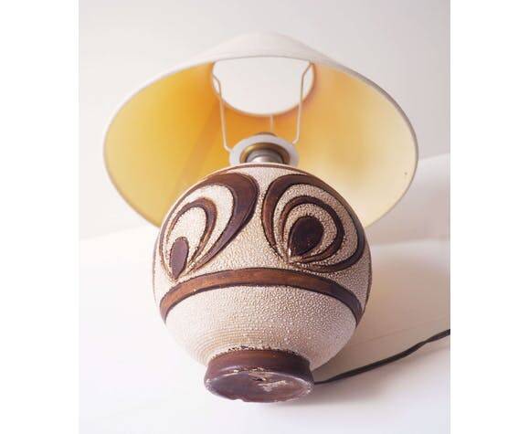 Art Deco ceramic ball lamp