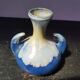 Old vase alpho ceramic blue 1970